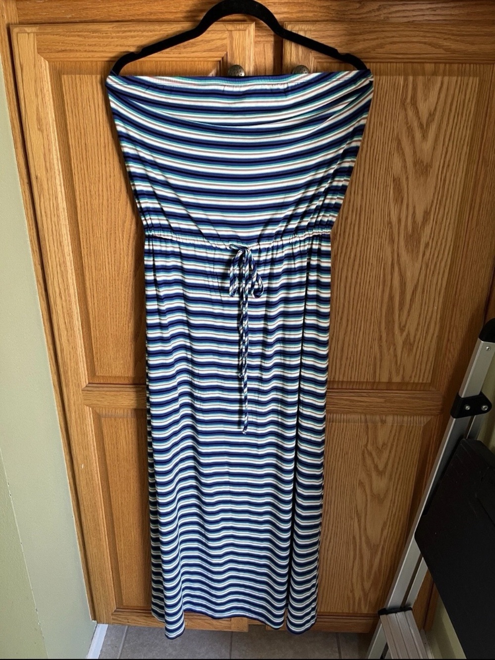 Merona Xhilaration M Strapless Long Maxi Tube Dress Women patriotic Strapless